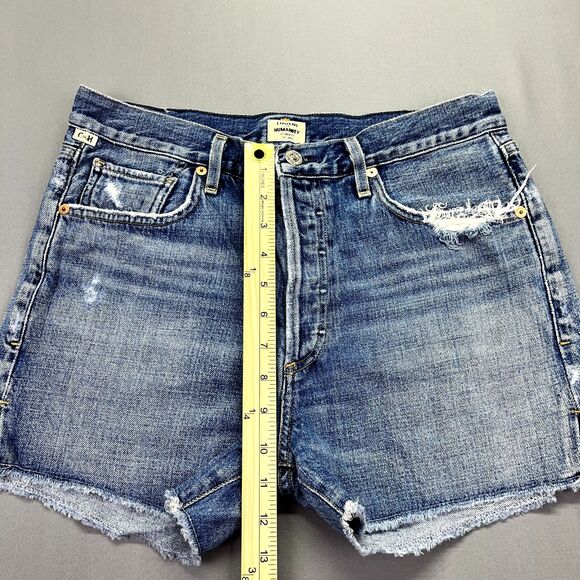 CITIZENS OF HUMANITY NIKKI DENIM HIGH RISE‎ SHORTS PREMIUM VINTAGE SIZE 28 - Picture 2 of 13
